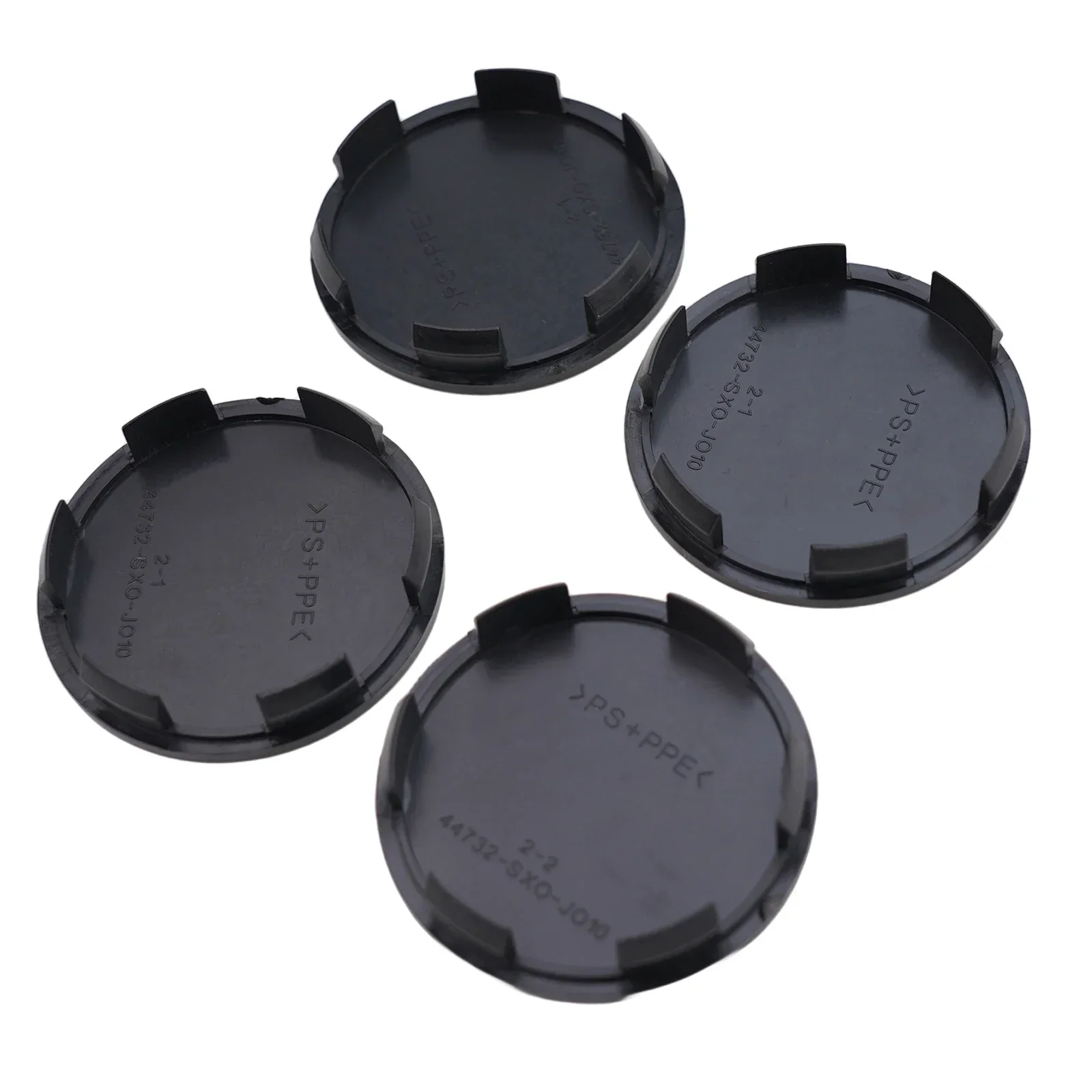 Wheel Center Cap 4PCS ABS Plastic Rim Cap In Black 64mm/70mm Diameter Perfect To Brighten Up Your Vehicle\'s Look