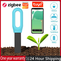 Tuya Soil Tester Zigbee Automated Irrigation Detector Small Potted Soil Temperature and Humidity Meter Soil Moisture Sensor