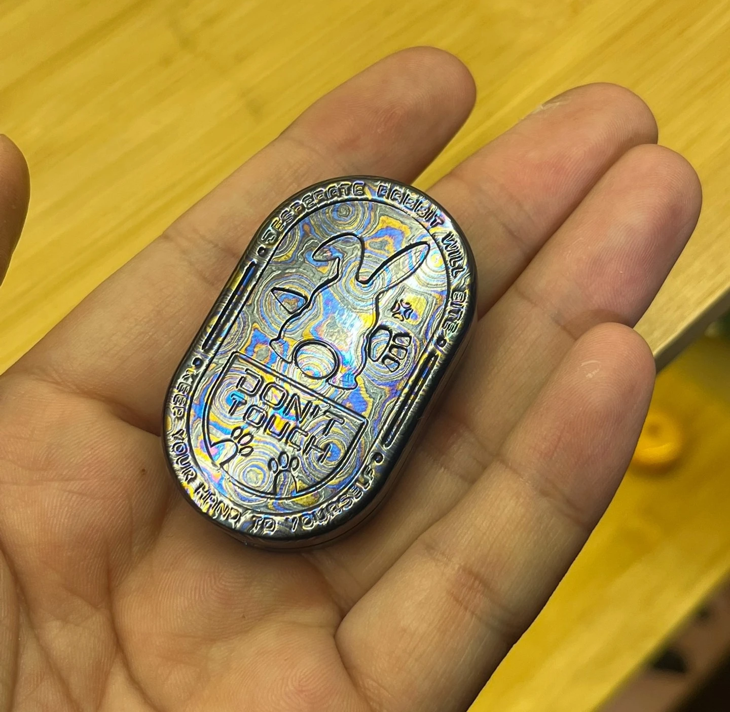 

MOT циркониевый сплав Grumpy Rabbit EDC сенсорные игрушки-непоседа антистресс Спиннер игрушки-слайдеры
