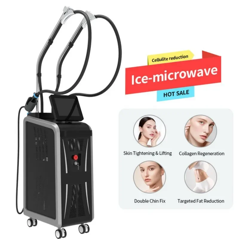 

Coolwave Ice Microwave 3 Handles Body Slimming Machine Facial Contouring Double Chin Removal Skin Tightening Weight Loss Device