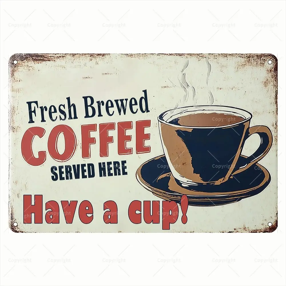 1P,Retro Coffee Tin… - image