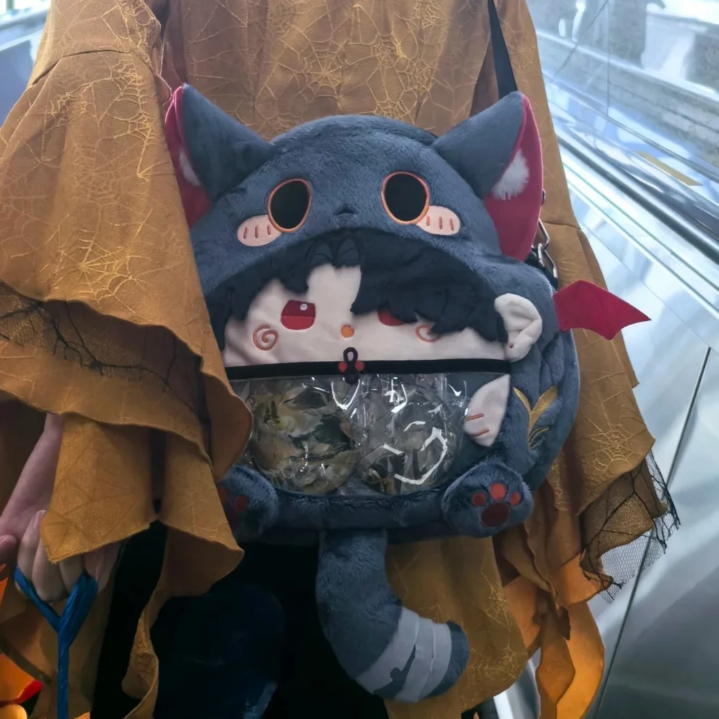 อะนิเมะเกมกระเป๋าเด็กอุปกรณ์ต่อพ่วงสินค้า ACG ยุบ Star Dome รถไฟใบมีด Crossbody กระเป๋าไหล่กระเป๋าปวดสําหรับ Badge ตุ๊กตา