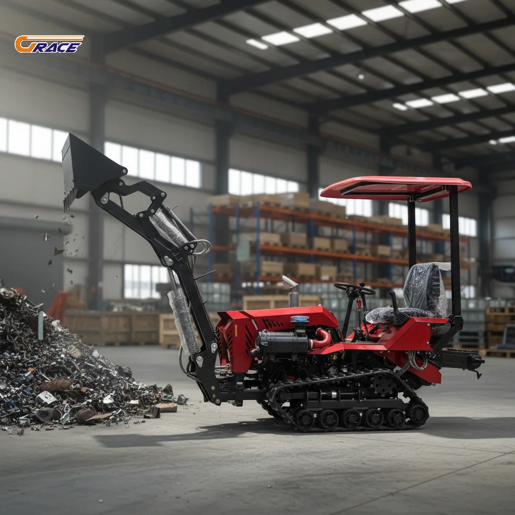 25HP Multifunctional Crawler Tractor Mini EURO 5 EPA Fit Shovel/Tiller Farm Tractor Factory Custom Fast Delivery