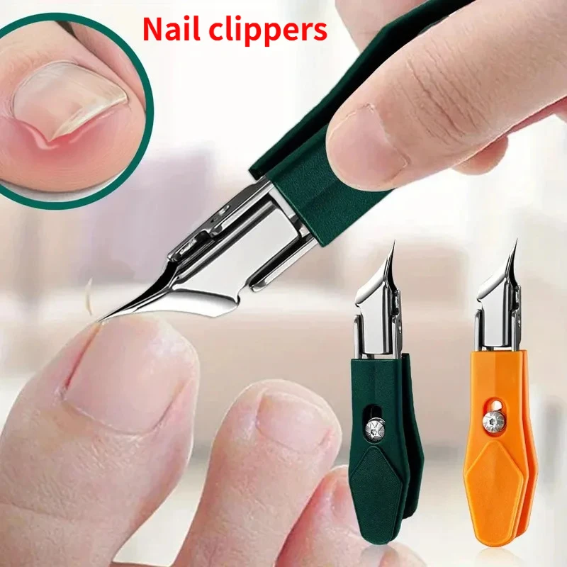 25 °   Schrägkantiger Nagelknipser mit Breiter Öffnung aus Edelstahl, Professionelles Werkzeug für Eingewachsene Zehennägel, Adler-Schnabel Schräge Zehennagelschneider