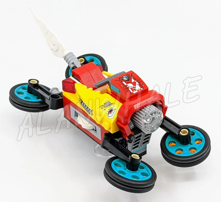 221pcs Monkie Kid Cloud Bike Monkey Motorbike Transforming Wheels Spindrax 60041 Building Block Toys Compatible with Model