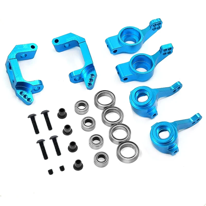 

RC Car Metal Steering Cub Hub Carrier Set 102010 102011 102012 02013 02014 02015 For HSP 94111 94123 1/10 RC Car Upgrade Parts