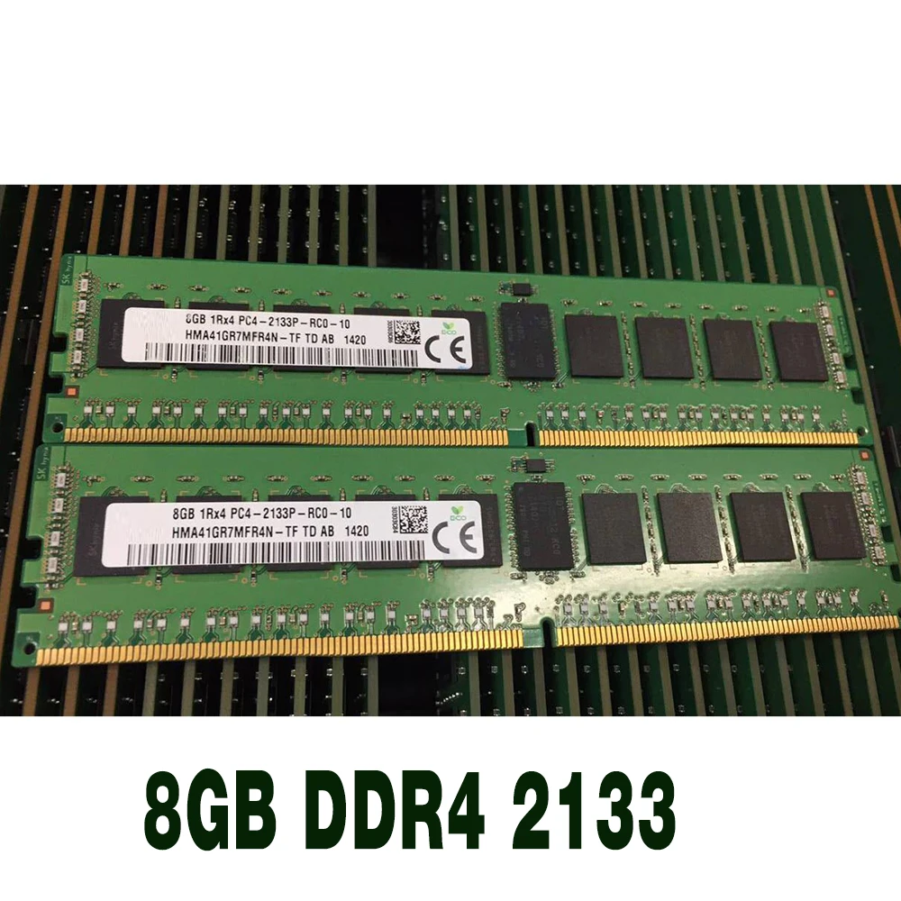 

1 pcs For SK Hynix RAM 8G ECC REG Server Memory High Quality Fast Ship 8GB 1RX4 PC4-2133P DDR4 2133