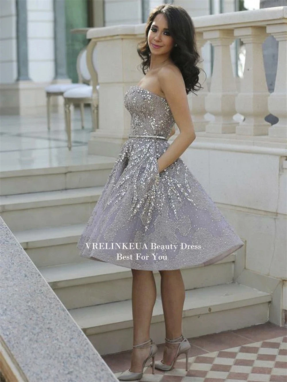 Shinny Short Prom Dresses Off Shoulder Graduation Dress Tight Corset Sweetheart Birthday Party Dress Evening Dress Customized