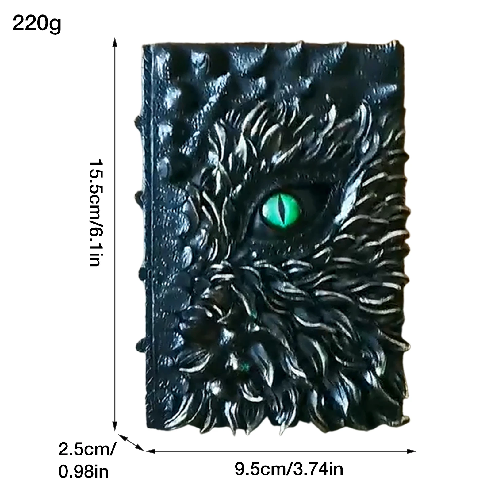 2022 Halloween 3D One-Eyed Dragon Devil\'s Eye Prop Book Hardcover Resin Cover Diary Book Craft Decoration Easter Gift