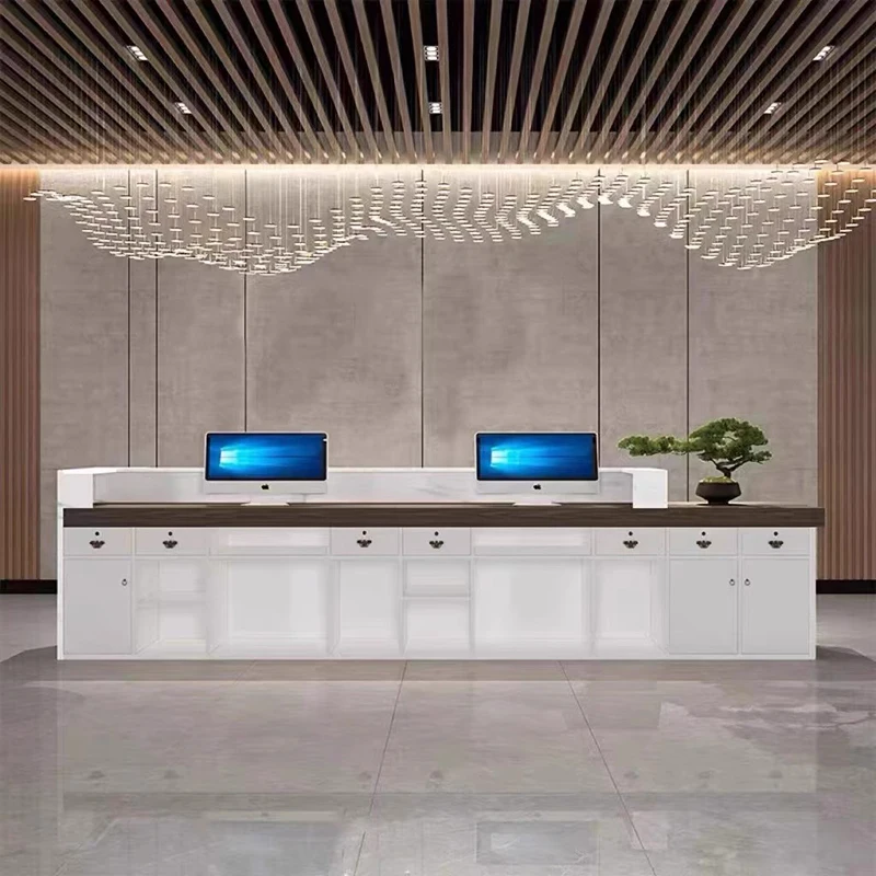 Reseption Desk Professional Aesthetic Reception Home Counter Executive Office Furniture Bar Help Recepciong Secretary Table