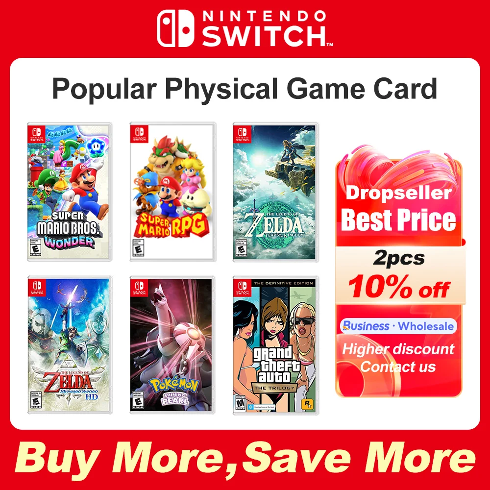 

Игры для игры Nintendo switch Super Mario Bros Kart 8 Wonder ролевая игра Zelda Kingdom Skyward Pokemon Diamond Pearl, лидер продаж, игры оптом