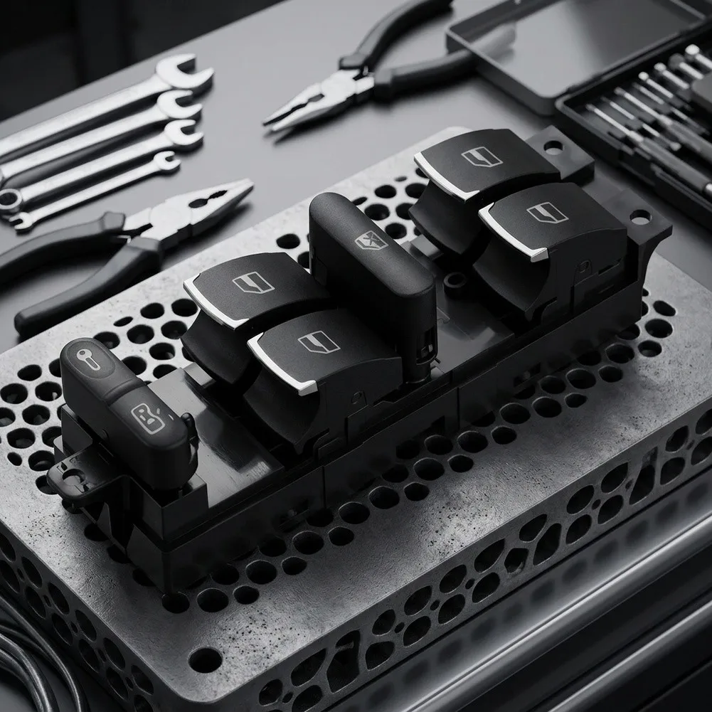 Auto Window Control Window Regulator Switch ABS Electronic Material Robust Construction Easy Installation Design