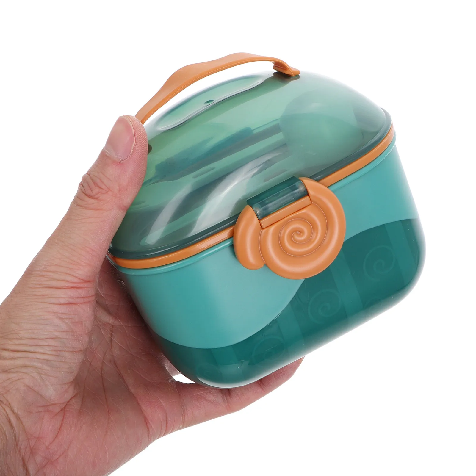 2Pcs Travel Formula Container with Scoop Compact Airtight Baby Food Jar Versatile for Milk Powder Cereal Fruit Puree Toddler