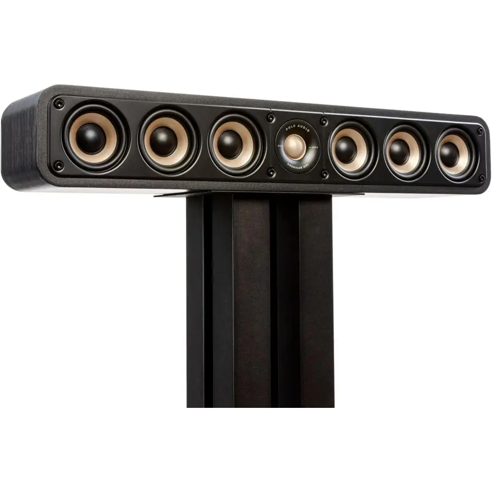 

Elite ES35 Slim Center Speaker - Hi-Res Audio, Dolby Atmos & DTS:X, 1 Tweeter, 6x3 Woofers, Dual Ports or ForteBass, Sleek Black