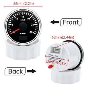 GPS-HD-Tachometer mit Antenne, Bootsgeschwindigkeitsmesser, Auto- und LKW-Messgerät, 7 Farben, 9-32 V, 30, 60, 80, 120, 200 km, H, 52 mm 8 Hauptverkaufswagen Foguinho - №7