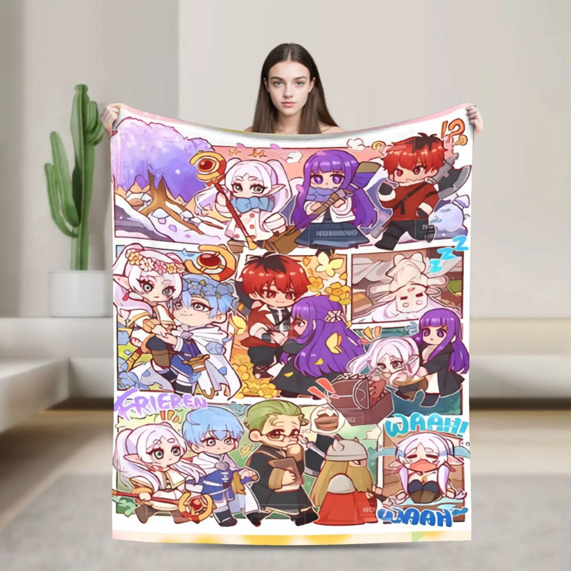 Frierens Beyonds Journey's End Flannel Blanket Winter  Soft Throw Blanket for Boy Girl Outdoor Novelty Bedspread Sofa Bed Cover