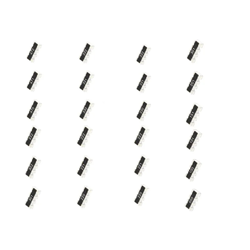 100pcs SMD Exclusion 0402 0603 ±5% Array 8P4R 4P2R Network Resistor 0R~1MR 4.7R 27R 36R 39R 100R 220R 330R 470R 1KR 10KR 22KR