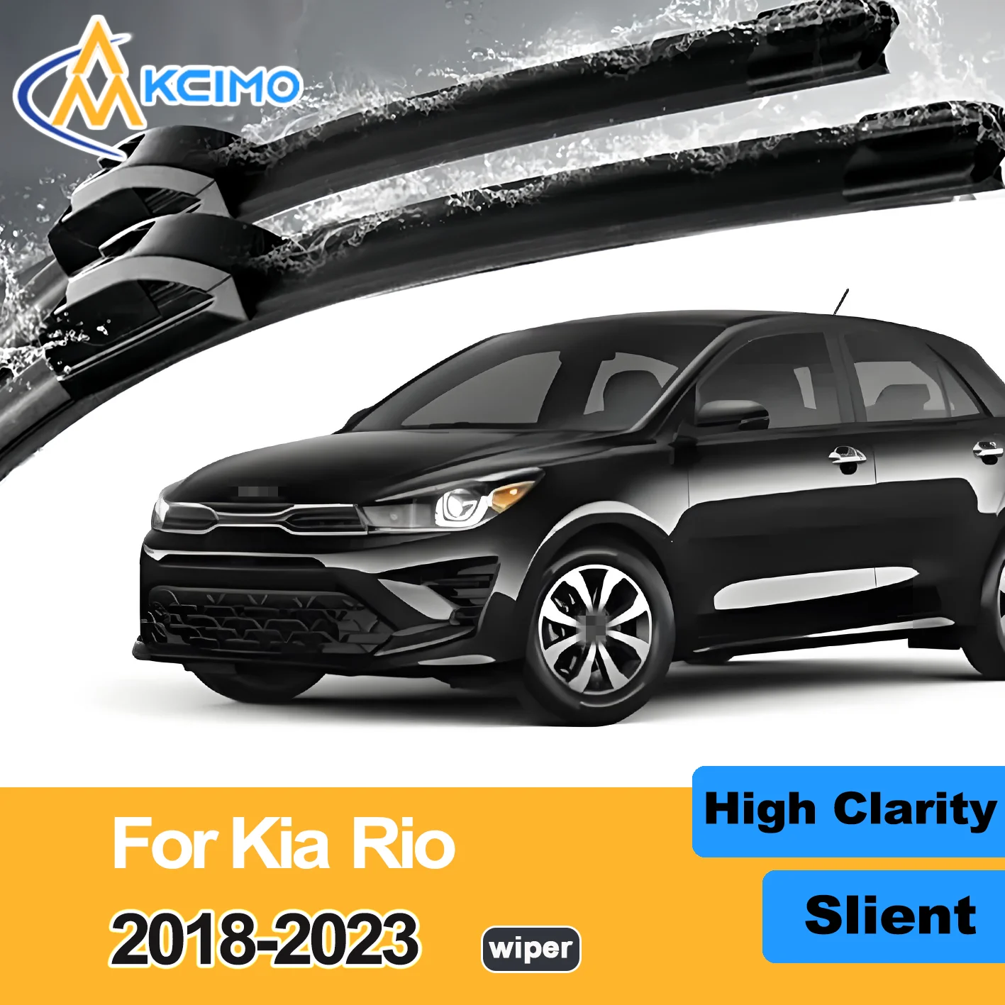 

2PCS New Wiper Blades for Kia Rio Global version (YB/SC) 2018-2023 Kia Tonic (crossover version, Colombia) Front Windshield