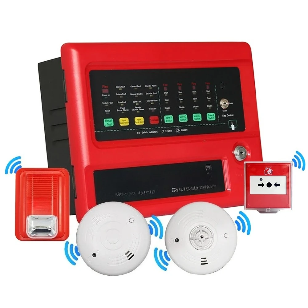 Fire Alarm System Wireless Fire Alarm Strobe Sounder Wireless Conventional Strobe Light