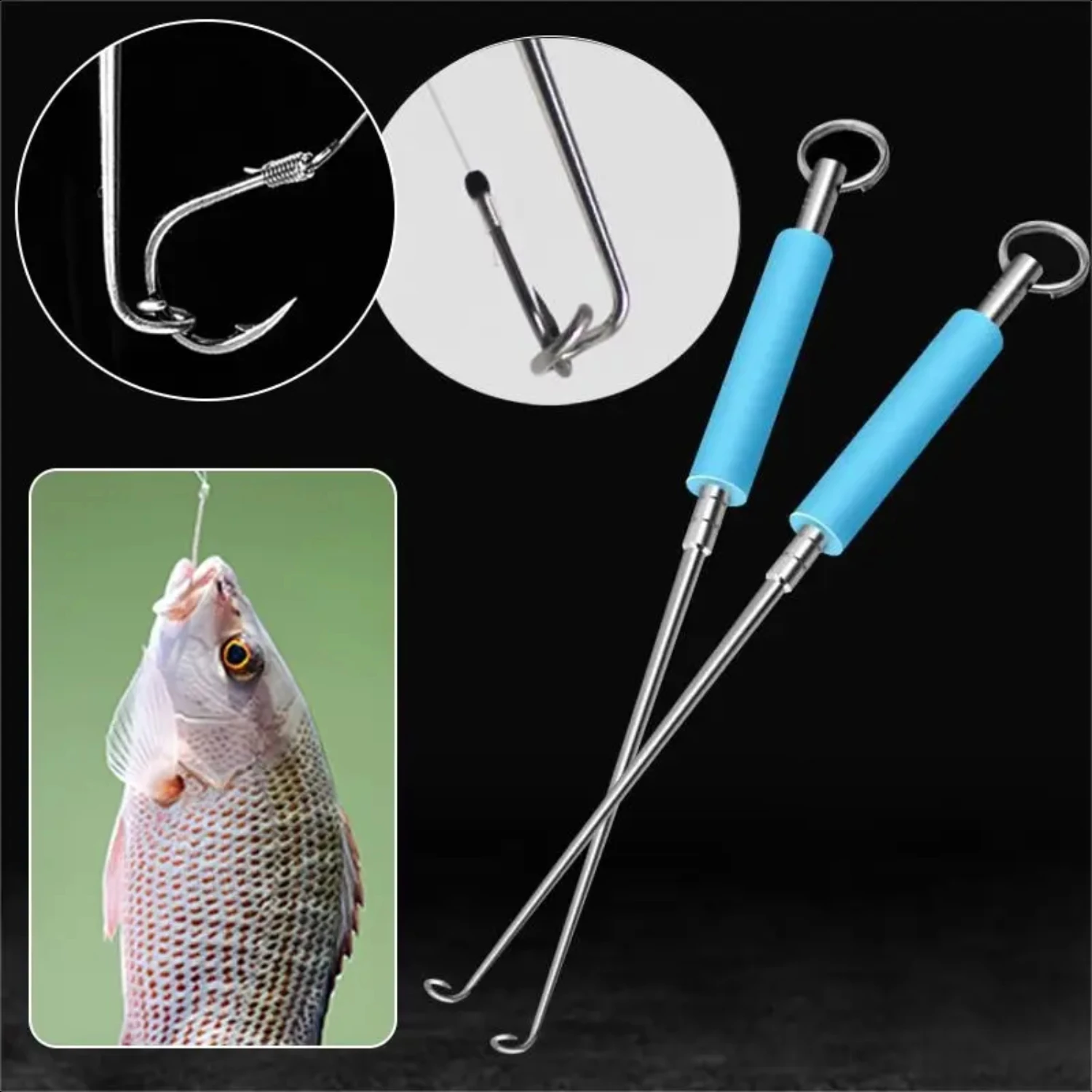 

Angling Safety Detacher Stainless Steel Fish Hook Remover - Japanese Fishing Gear Extractor Tool for Rapid Decoupling and Easy R