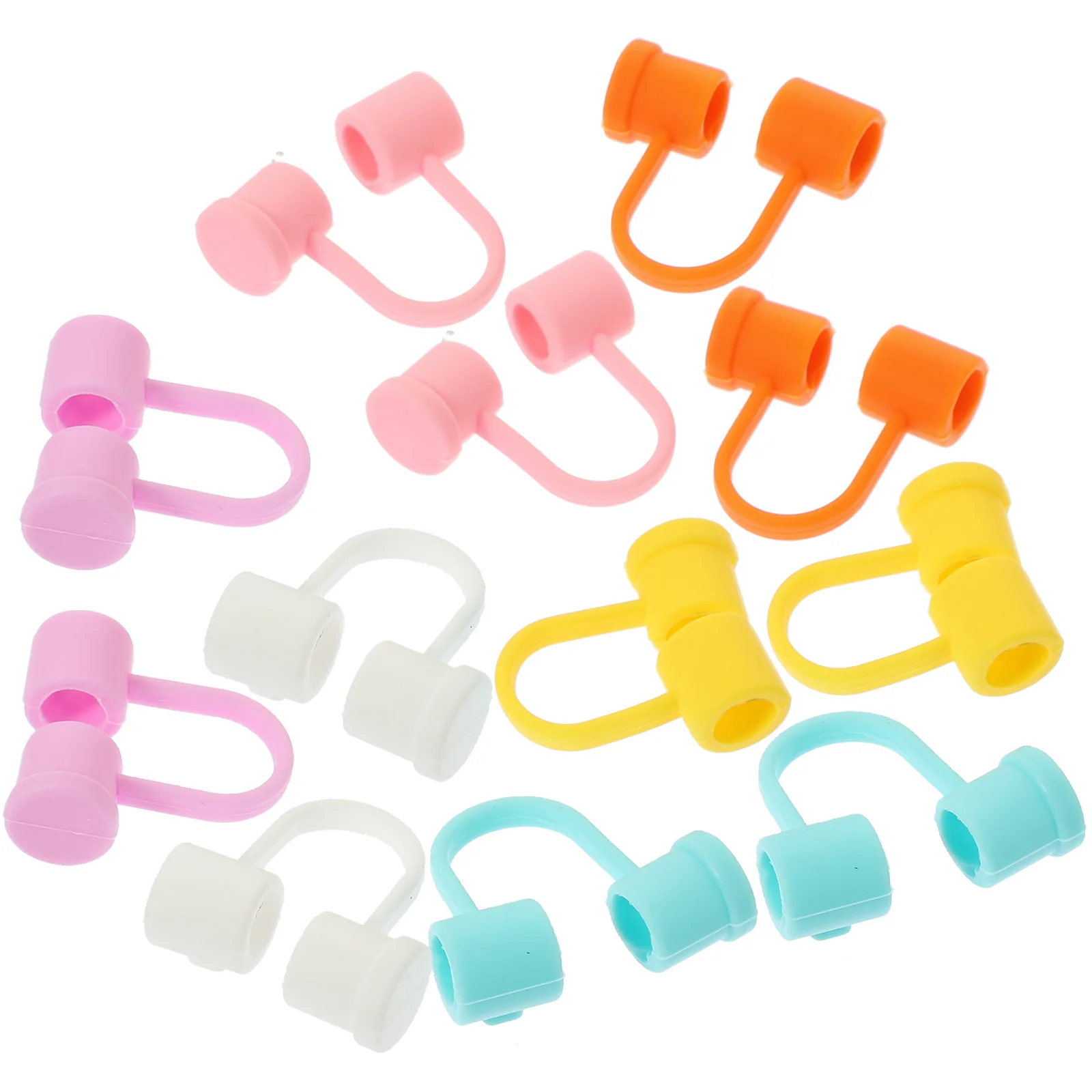 

Silicone Straw Plug Dust-proof Cap Reusable Cover Covers Caps Drinking Protective Tip