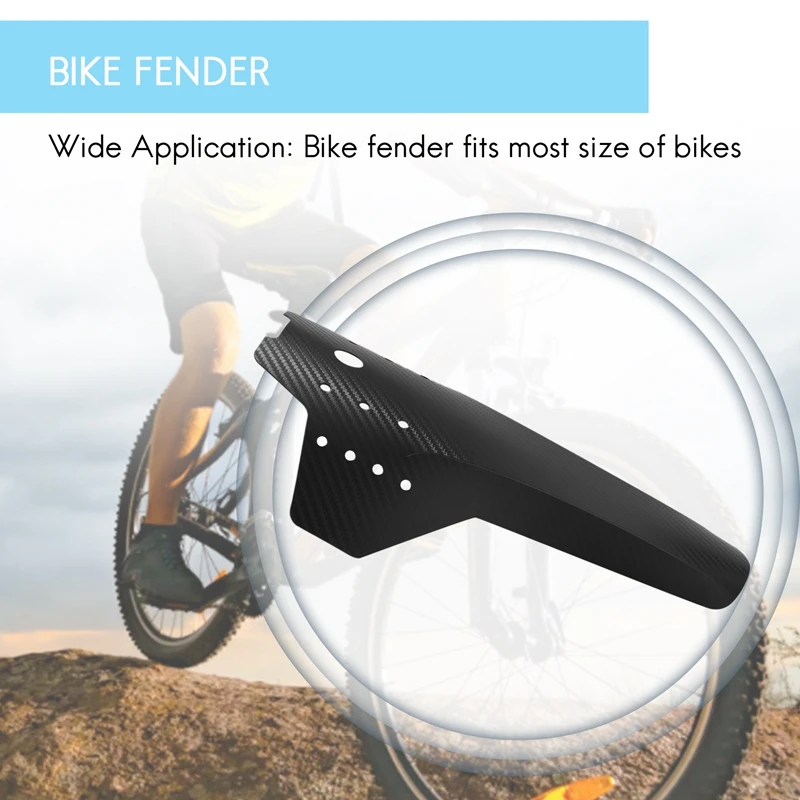 2 pezzi per mountain bike, parafango anteriore e posteriore, parafanghi regolabili per bici da 26 pollici, 27,5 pollici, 29 pollici