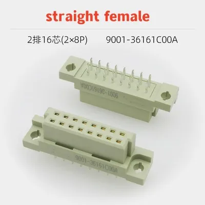 European socket 216 two rows of 16p board to board 2X8pin connector 35161 Curved male/straight female/straight male/bent female