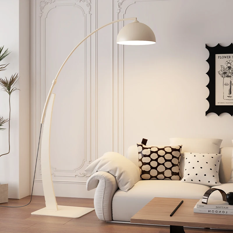 Living Room Floor Lamp Sofa Vintage Bedroom Study High-End Feel Light Luxury Fishing Lamp Home Decoration Standing LED Lighting