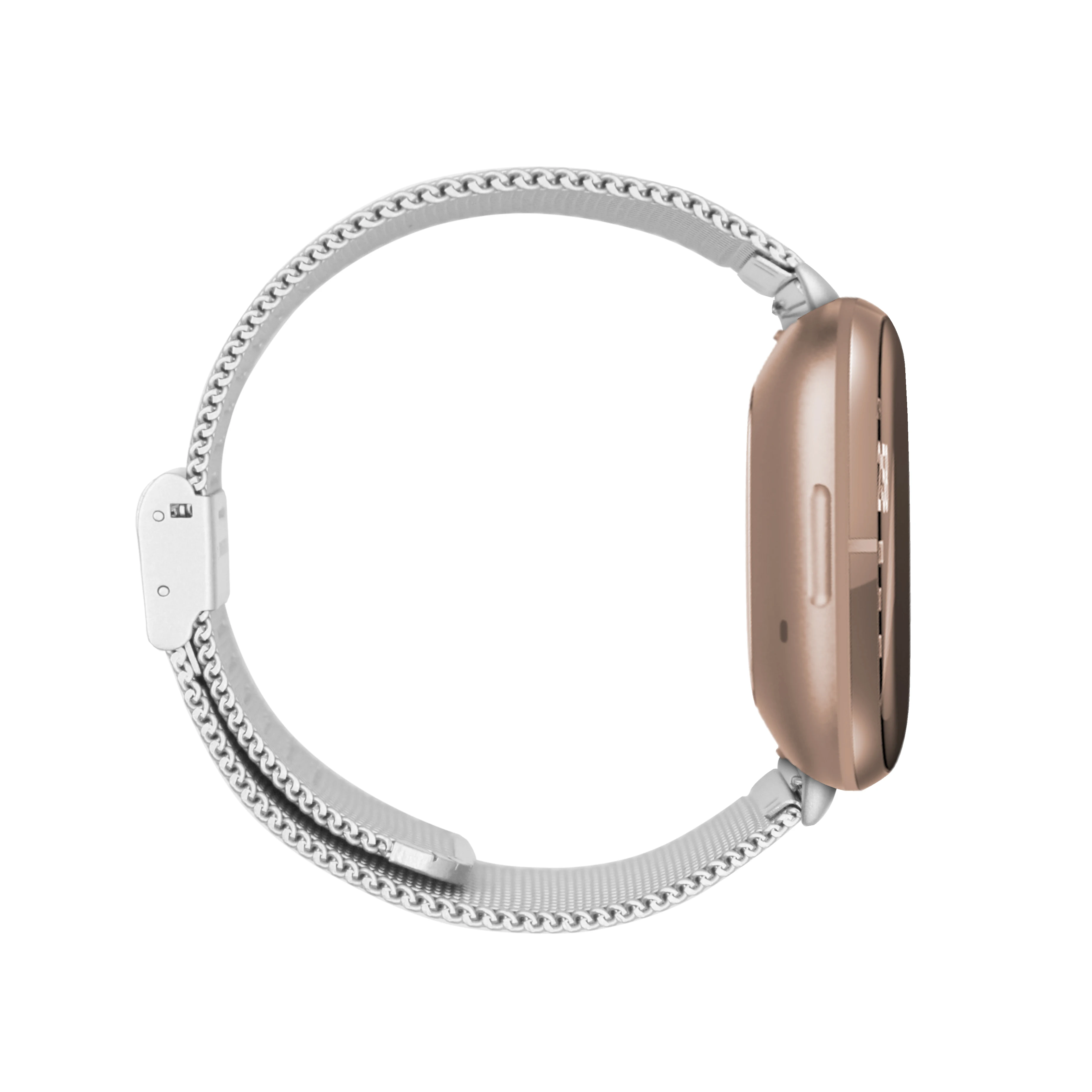 Cinturino in maglia con cinturino in acciaio inossidabile con fibbia rapida per cinturino Fitbit Versa 2 3 4 Lite Sense Band