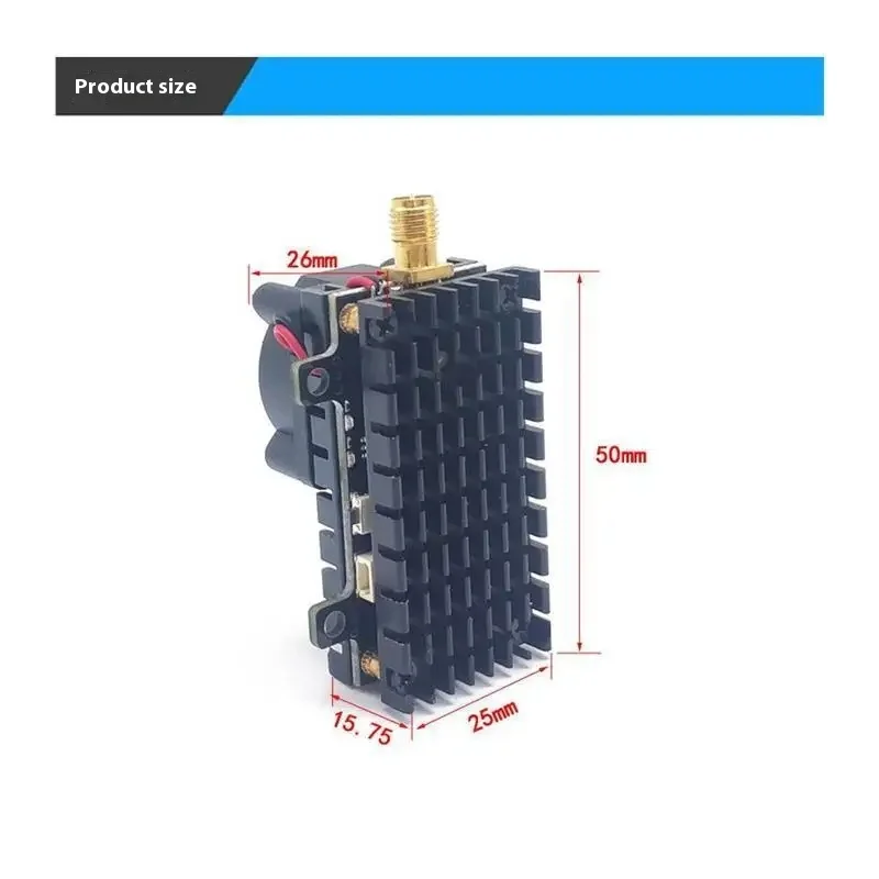 Zenchansi 2w High-power 2000mw Long-distance Fixed Wing Fpv 5.8g Transmission Wireless Image Transmission Module