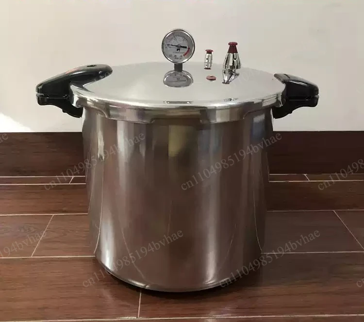 Large capacity straight pressure cooker with pressure tank, commercially available with high bottom and thick bottom