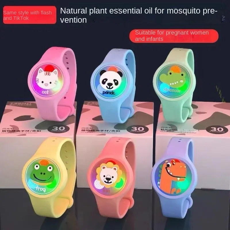 Pulseira repelente de mosquitos para crianças de verão, pulseira de proteção para esportes ao ar livre, acessórios de crescimento infantil