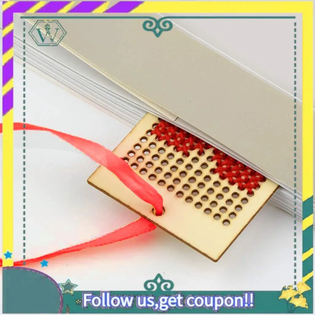 جديد 8 قطعة المرجعية الخشبية الفراغات عبر الابره عدة DIY بها بنفسك الحرفية الخشبية المرجعية الحلي للأطفال والمراهقين