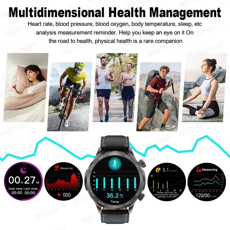 2024 für Xiaomi robuste militärische Smartwatch Männer GPS Track Kompass NFC Amoled Bildschirm Bluetooth Anruf wasserdichte Outdoor-Smartwatch