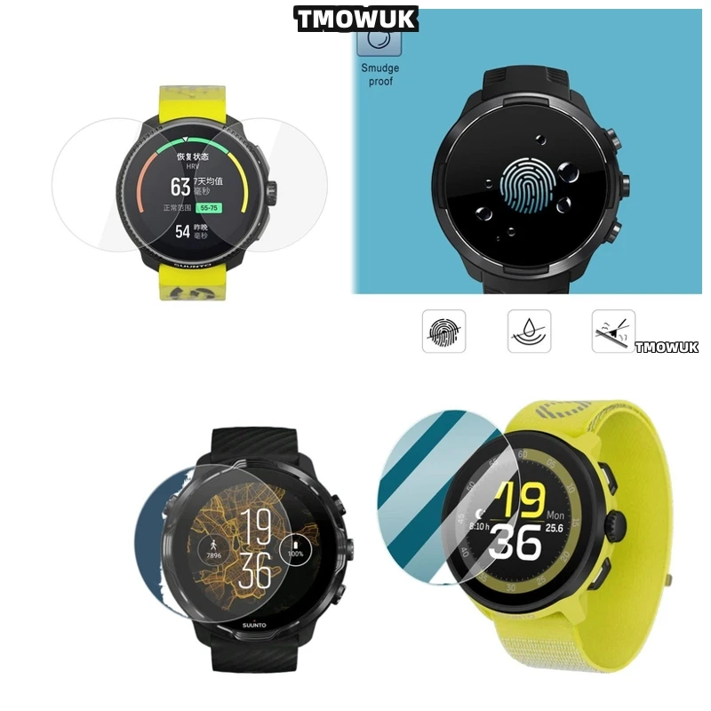

For Suunto 5 7 9 Peak Pro Race S 45mm 49mm OCEAN Traverse Alpha, Sturdy 9H Tempered Glass Screen Protector