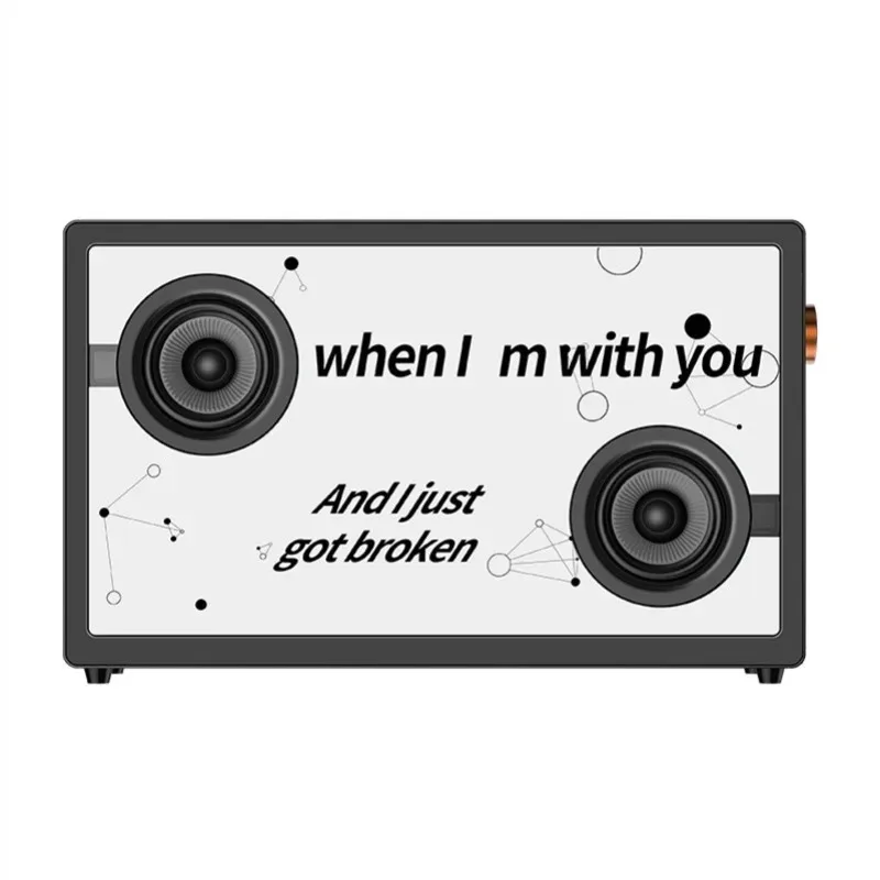 

Floating lyrics audio transparent visual subtitle display wireless bluetooth speaker
