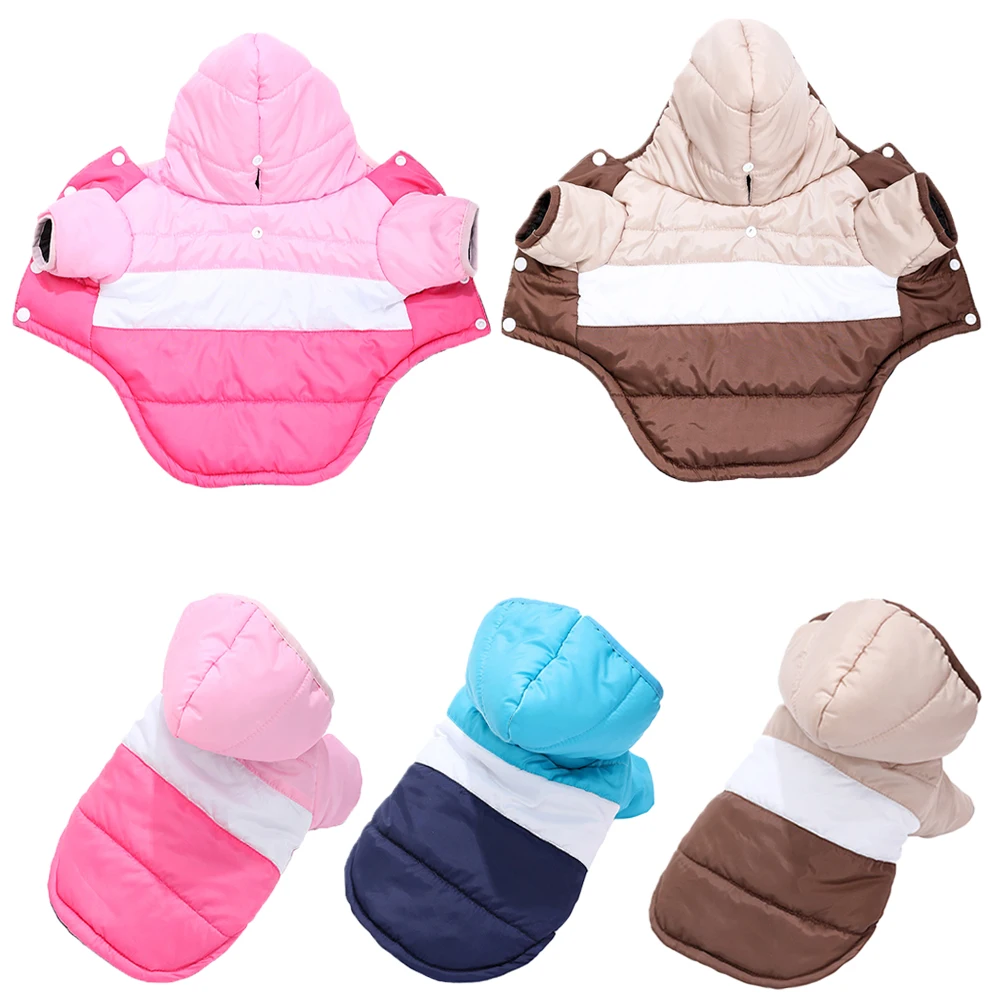 Winter Dog Jacket Warm Hooded Windproof Coat For Small Medium Dog Cat Pet Yorkshire Chihuahua Pug Waterproof Puppy Pet Costume