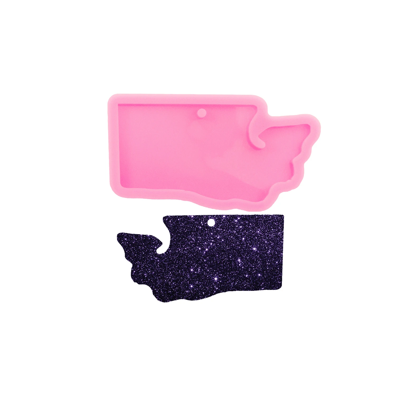 United States Map Epoxy Resin Mold for DIY Patriotic Pendant Keychain Earring Jewelry Craft Supplies