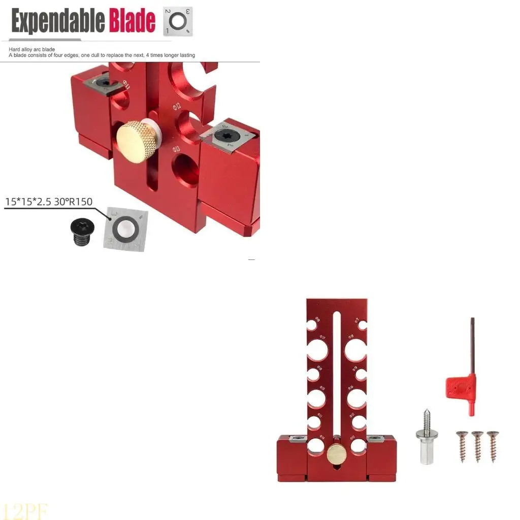

12PF Multiple Size Dowel Maker Drill Attachment for DIYer Woodworking Projects