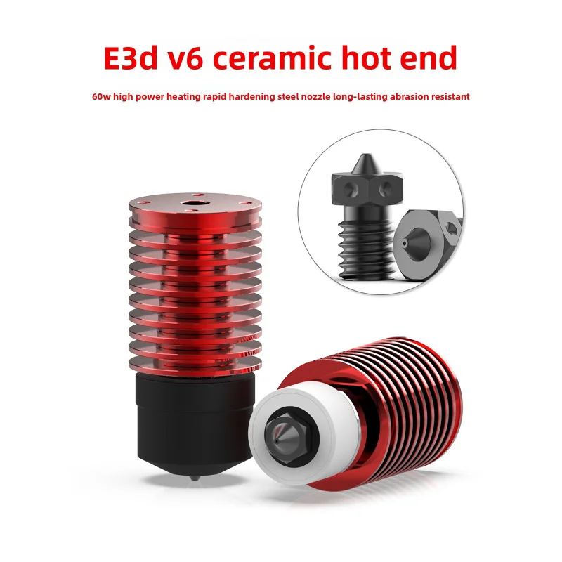 

Ring-shaped ceramic heating end E3D V6 for Voron model alternative for large flow rate