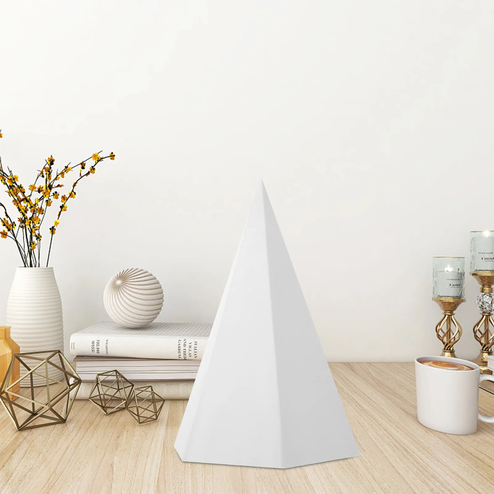 Art Study Geometric Plaster Statue Sketch Practice Sculpture Home Office Decor Drawing Practice Aid Sketch Tool Gypsum Ornament