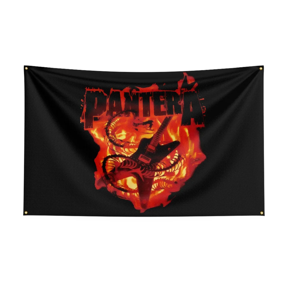 3x5 Ft P-Panteras Heavy Rock Band Flag poliestere stampa digitale Banner per camera da letto Wall Art Out Door arazzo decorazione