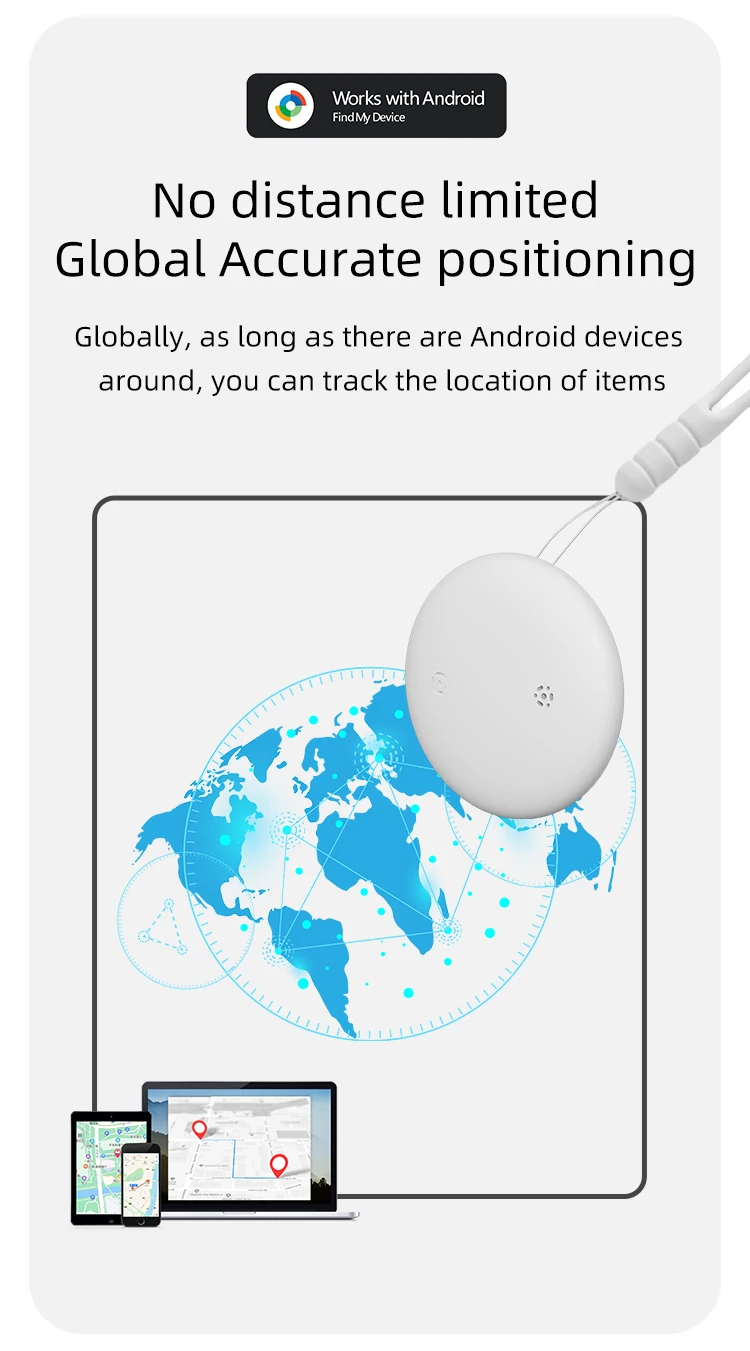 Google Location Tracker Air Tag Android Find My Gps Tracking Device für Auto Motorrad Bluetooth Autoelektronik GPS Fahrzeug Loc – Detail 4