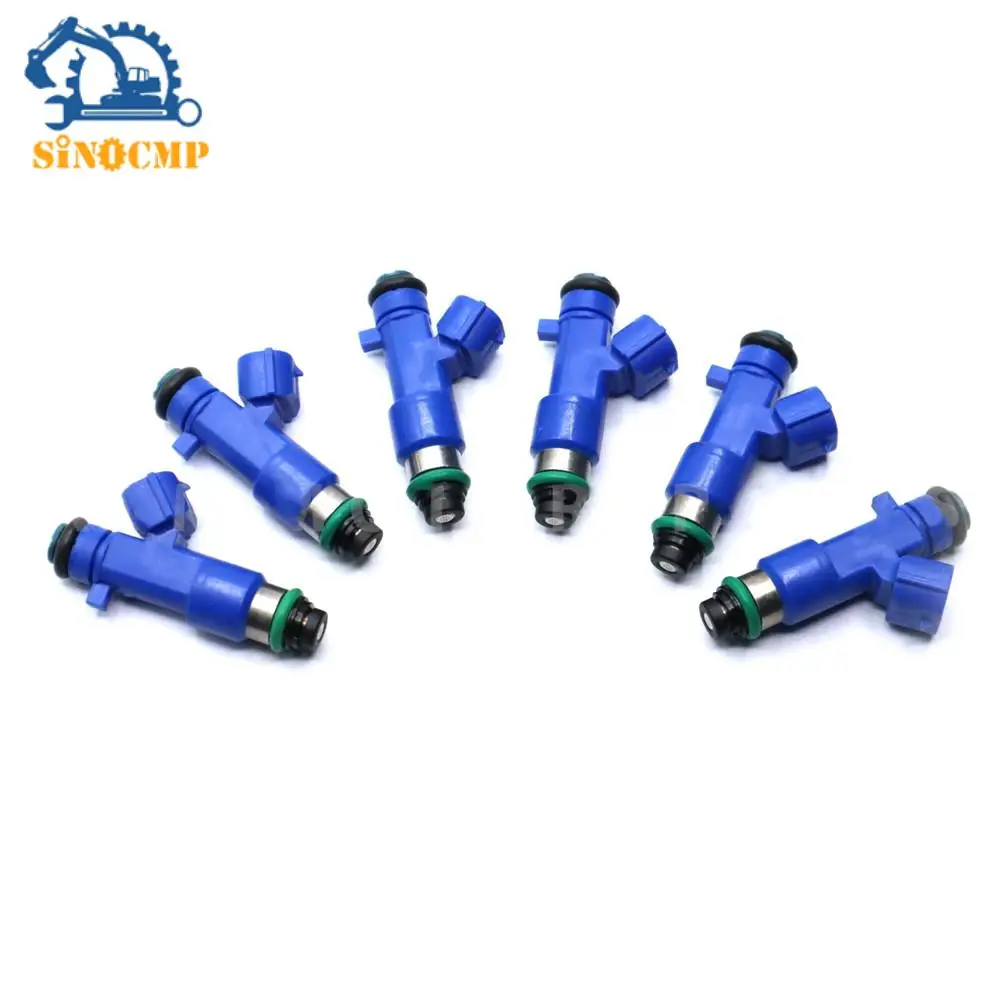 6PCS Fuel Injectors 16600-JF00A 14002-AN001 Common Rail Injector  For GTR G37 Engine Fuel Supply System Accessories