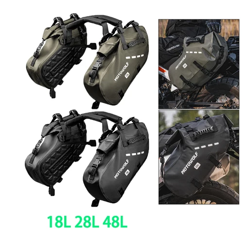 Alforjas impermeables para equipaje de viaje, Bolsa lateral Universal para motocicletas, bolsas laterales para BMW, Honda, Kawasaki, Yamaha, Honda