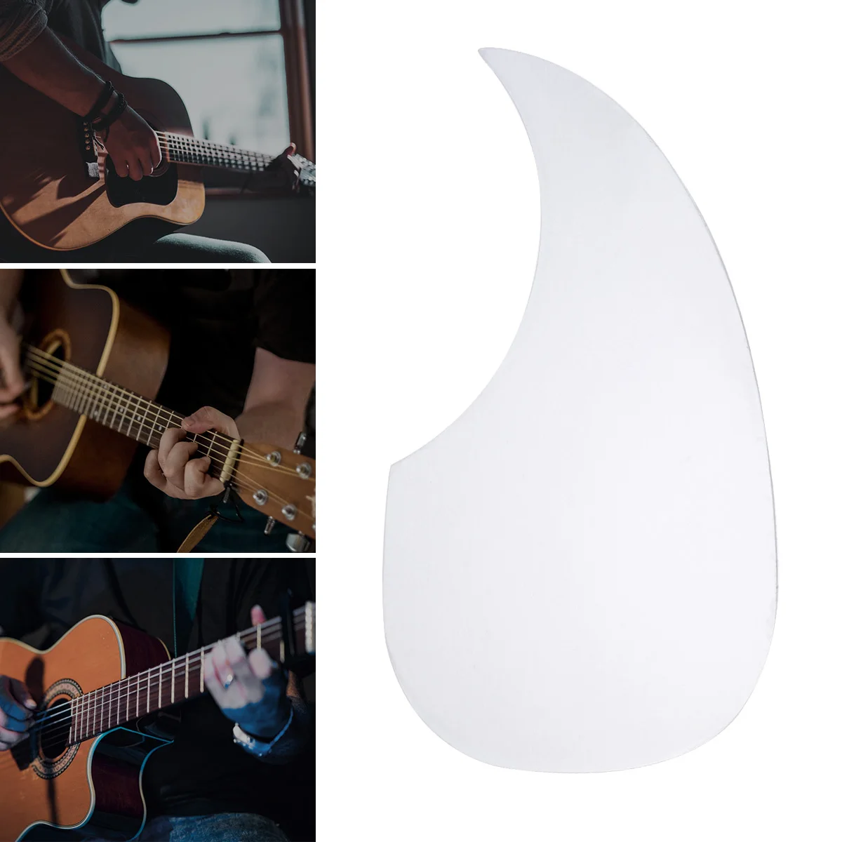 

Transparent Guitar Anti-Scratch Durable Plastic Shield 40-41 Inch White For Acoustic Folk Guitar Accessories