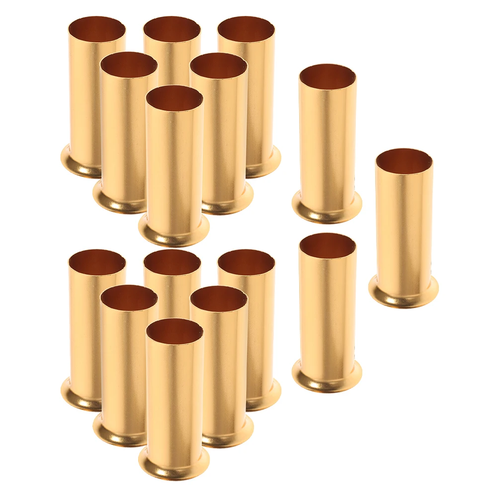 

15 Pcs Chandelier Cutting Sleeves Hanging Lamp Accessories Covers Metal Candelabra Base Sockets Safe Materials Easy