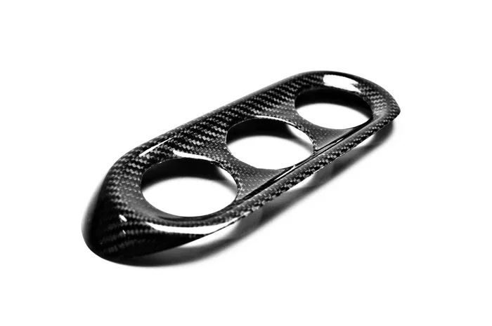 Car-styling Carbon Fiber Air Condition Trim Glossy Finish Aircon Cover Fibre Inner Accessories For Mitsubishi Evolution EVO 10