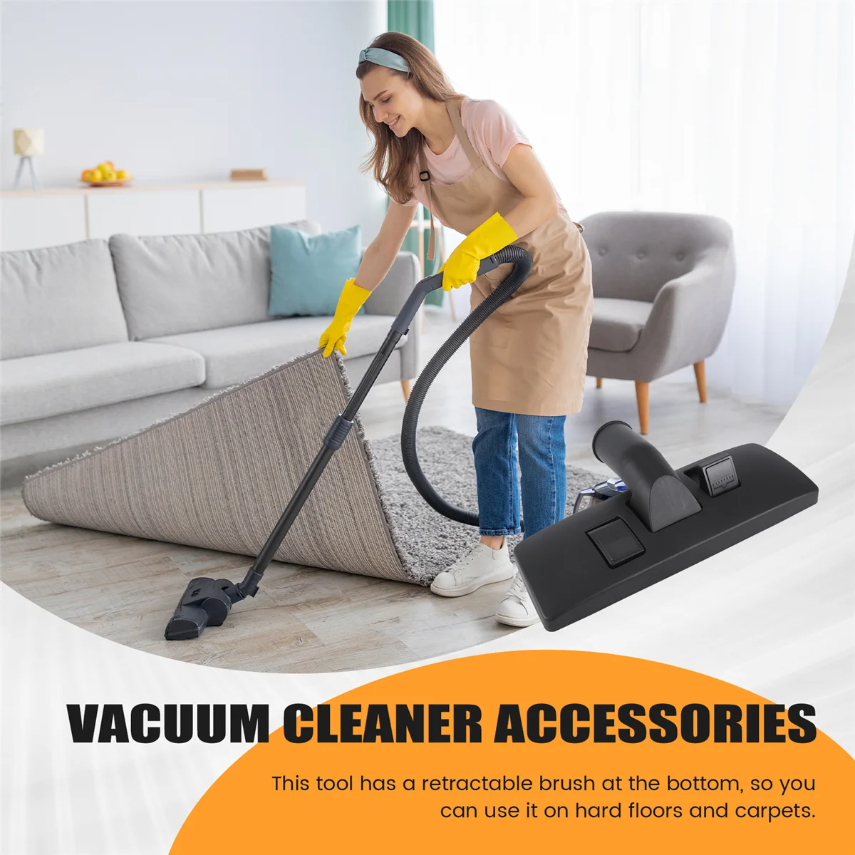 

【Горячая распродажа!】Кисть для пола для ковров для универсальных деталей пылесоса 35 мм, сменная насадка для пылевой щетки, инструмент