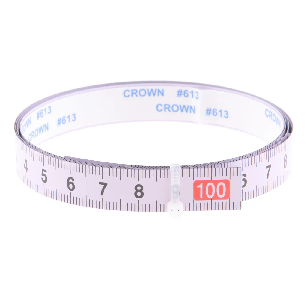Self Adhesive Measuring Tape Steel Flat Metric Scale Ruler for Table Saw Router Table Band Saw Craft Tools Bench